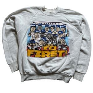 Vintage Minnesota Twins Sweater Mens Large MLB Baseball World Series 1987 XL